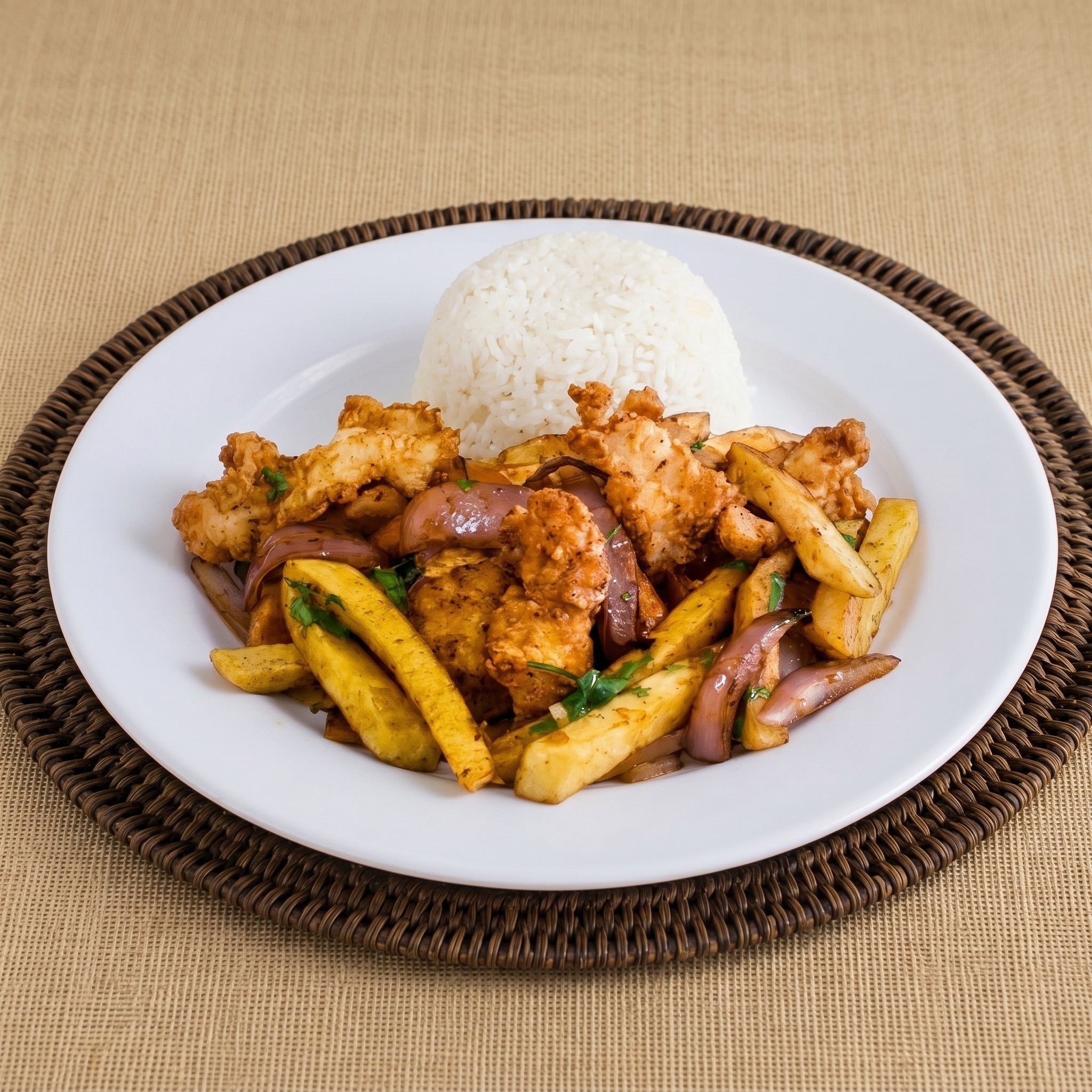 Fish Saltado.
