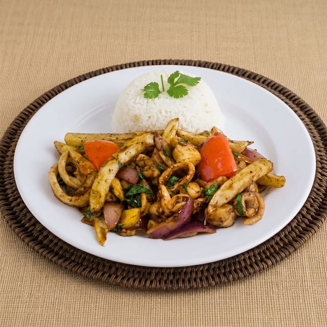 Seafood Saltado.