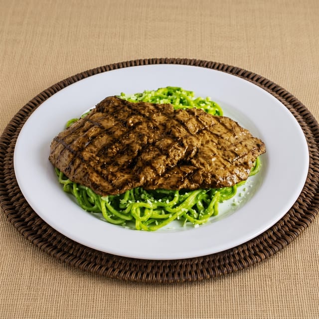 Pesto Spaghetti.